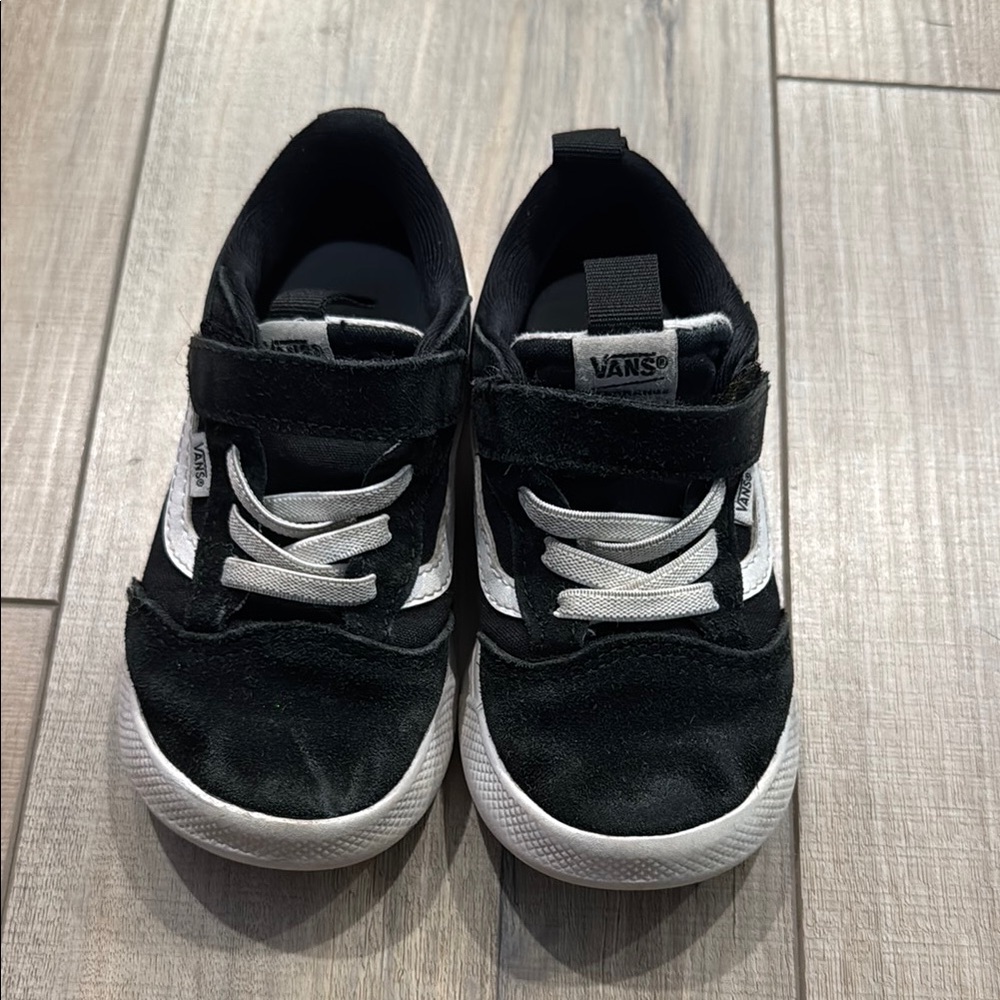 Vans Black and White Low-Top Sneakers